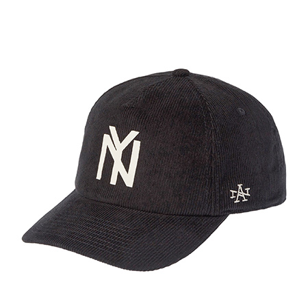 Бейсболка AMERICAN NEEDLE арт. SMU808B-NY New York Black Yankees Corduroy Slouch NL (черный)