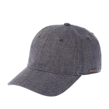 Бейсболка STETSON арт. 7713105 BASEBALL LINEN (серый / синий)