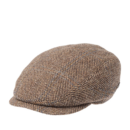 Кепка STETSON арт. 6380915 DRIVER CAP HARRIS TWEED (коричневый / бежевый)