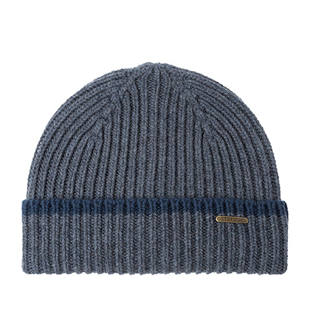 Шапка STETSON арт. 8589310 BEANIE MERINO WOOL (синий)