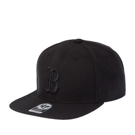 Бейсболка 47 BRAND арт. B-NSHOT02WBP-BKBK Boston Red Sox MLB (черный / черный)
