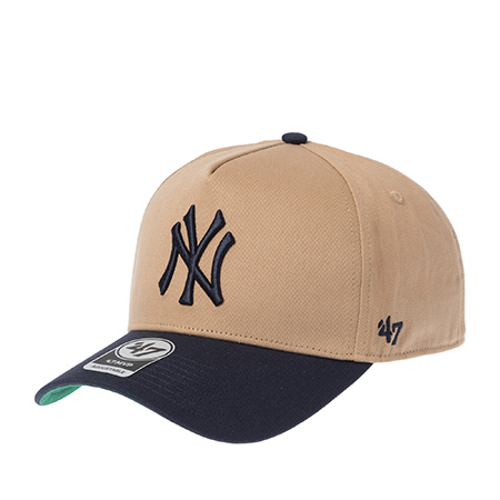 Бейсболка 47 BRAND арт. B-MDTTC17GWP-KHI New York Yankees MLB (бежевый / темно-синий)