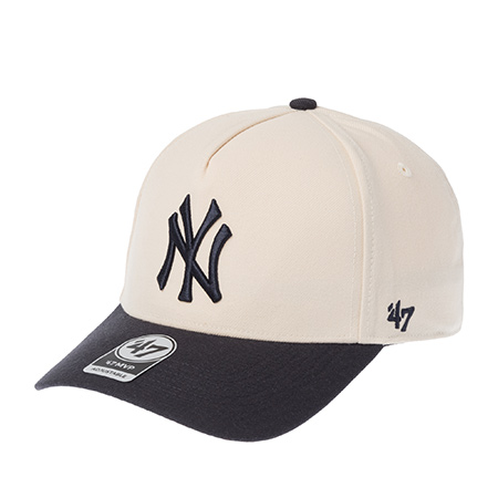 Бейсболка 47 BRAND арт. B-REPDT17WBP-NTB New York Yankees MLB (кремовый / темно-синий)