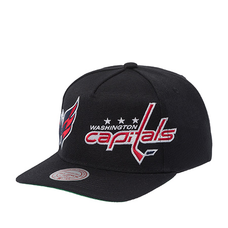 Бейсболка MITCHELL NESS арт. HP12861-WCABLCK Washington Capitals NHL (черный)