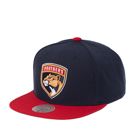 Бейсболка MITCHELL NESS арт. HHSS5367-FPTYYPPPNYRD Florida Panthers NHL (темно-синий / красный)