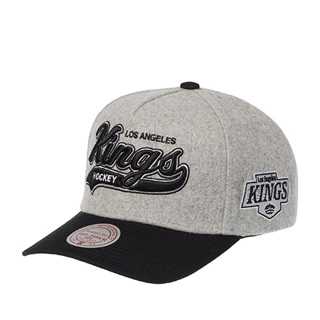 Бейсболка MITCHELL NESS арт. HP14539-LAKGREY Los Angeles Kings NHL (серый / черный)