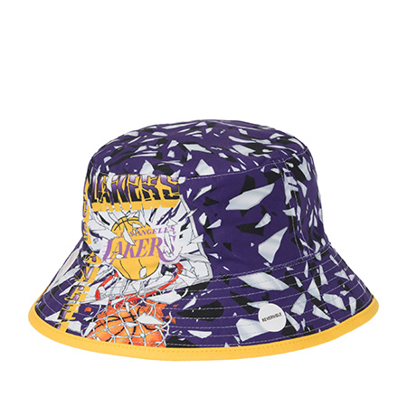 Панама MITCHELL NESS арт. HBKB5167-LALYYPPPPURP Los Angeles Lakers NBA (фиолетовый / желтый)