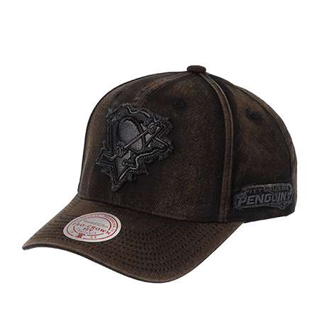 Бейсболка MITCHELL NESS арт. HP12808-PPEBLCK Pittsburgh Penguins NHL (черный / бежевый)
