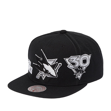 Бейсболка MITCHELL NESS арт. HS12817-SJSBLCK San Jose Sharks NHL (черный)