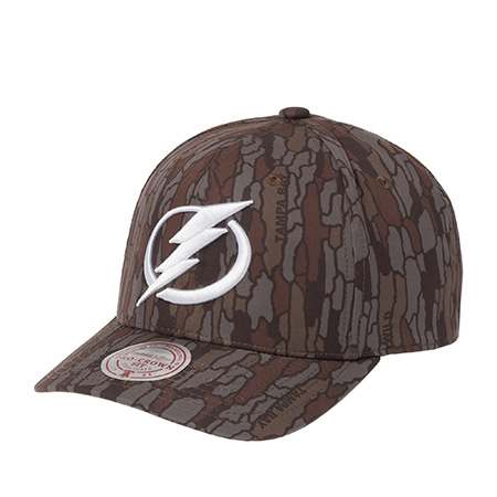 Бейсболка MITCHELL NESS арт. HP15005-TBLCAMO Tampa Bay Lightning NHL (серый / коричневый)