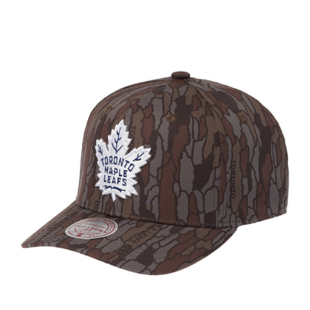 Бейсболка MITCHELL NESS арт. HP15005-TMLCAMO Toronto Maple Leafs NHL (серый / коричневый)