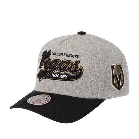 Бейсболка MITCHELL NESS арт. HP14539-VGKGREY Vegas Golden Knights NHL (серый / черный)