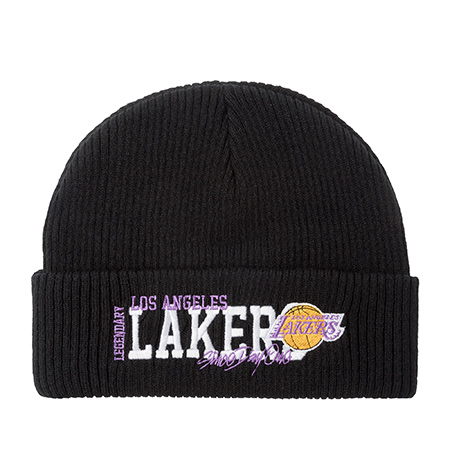 Шапка MITCHELL NESS арт. HK10007-LALBLCK Los Angeles Lakers NBA (черный)