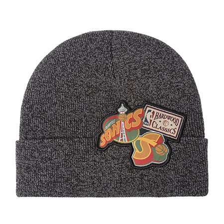Шапка MITCHELL NESS арт. HCFK4341-SSUYYPPPBLCK Seattle Supersonics NBA (черный)