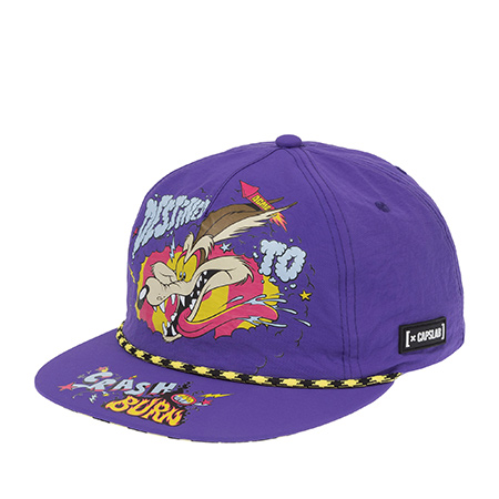 Бейсболка CAPSLAB арт. CL/LOO13/1/CF/DTCB Looney Tunes Wile E. Coyote (сиреневый)