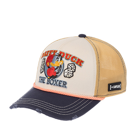 Бейсболка CAPSLAB арт. CL/LOO13/1/PCSMCBB Looney Tunes Daffy Duck (кремовый / синий)