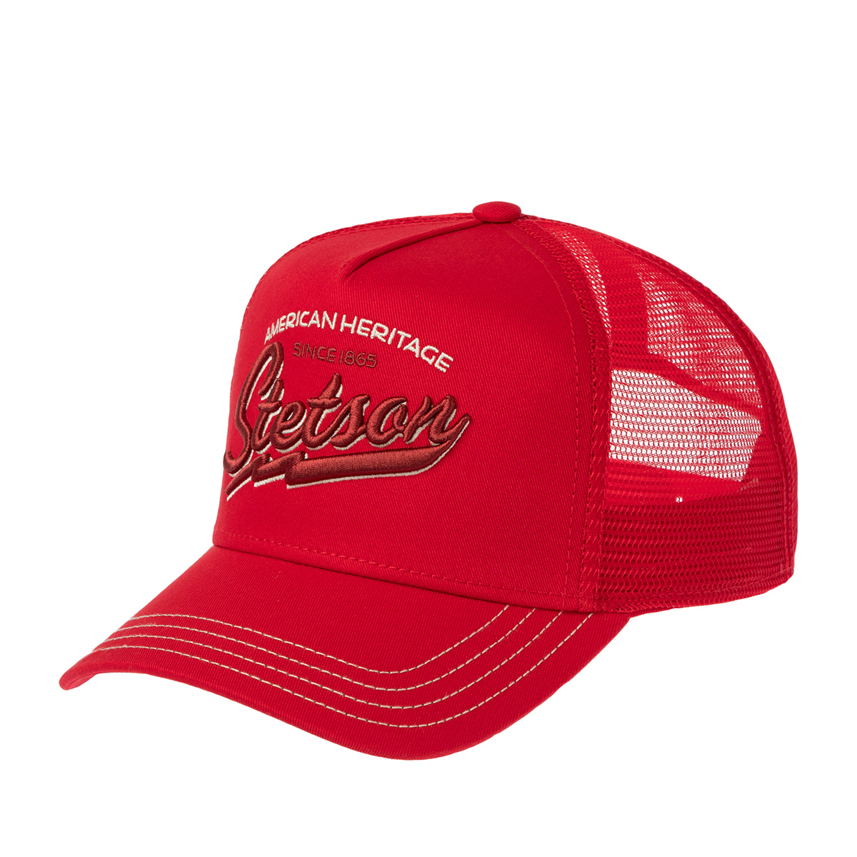 Бейсболка STETSON арт. 7751171 TRUCKER CAP AMERICAN HERITAGE CLASSIC (красный)