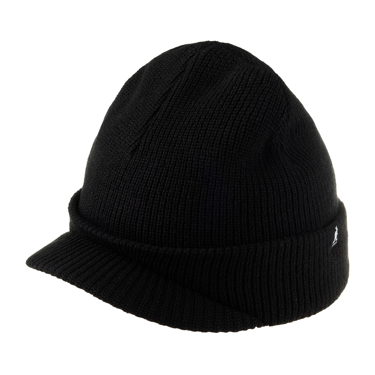 Шапка с козырьком KANGOL K3526 Sliced peak beanie (черный) купить