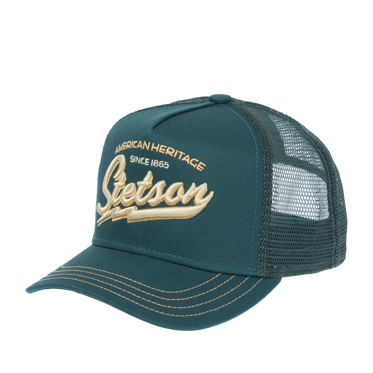 Бейсболка STETSON арт. 7751171K TRUCKER CAP AMERICAN HERITAGE CLASSIC (зеленый)