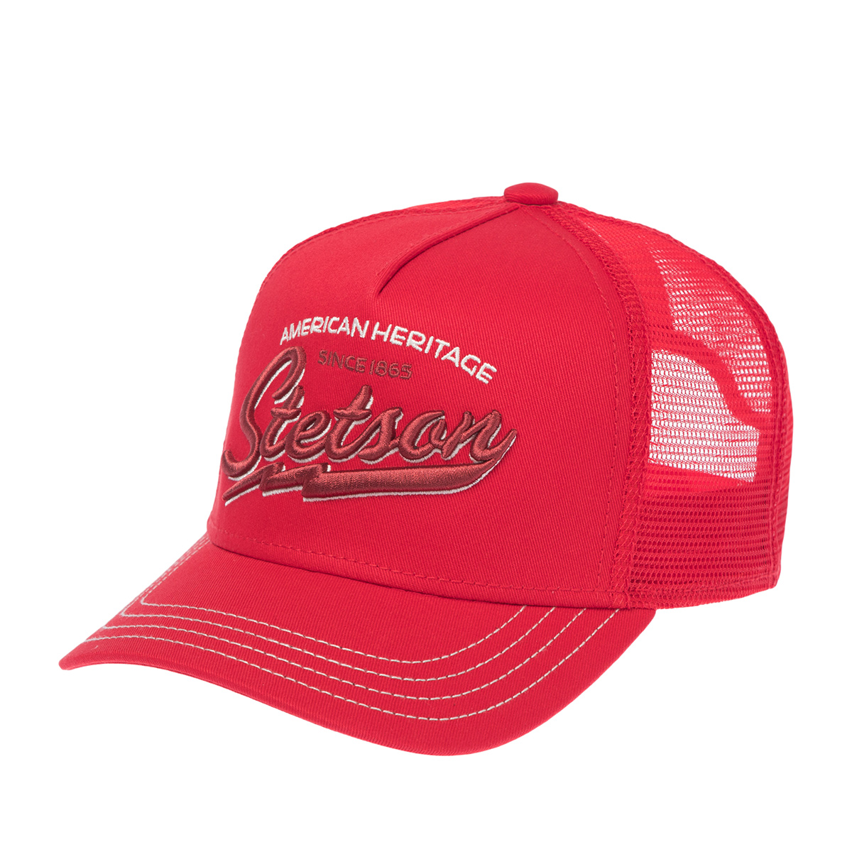 Бейсболка STETSON арт. 7751171K TRUCKER CAP AMERICAN HERITAGE CLASSIC (красный)