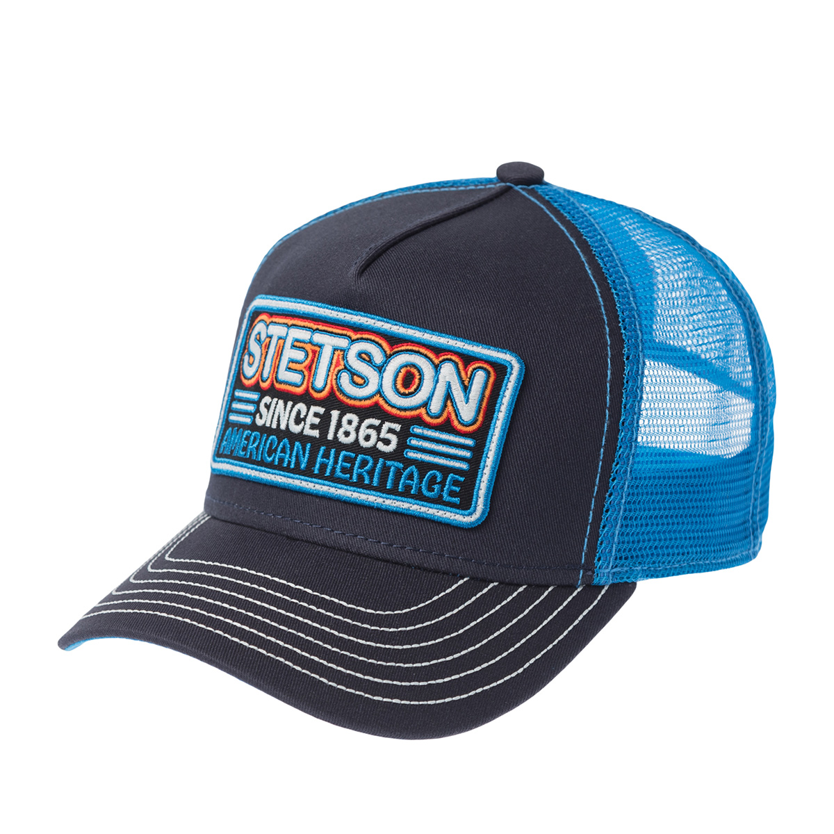 Бейсболка STETSON арт. 7761182K TRUCKER CAP GLOW IN THE DARK (темно-синий)