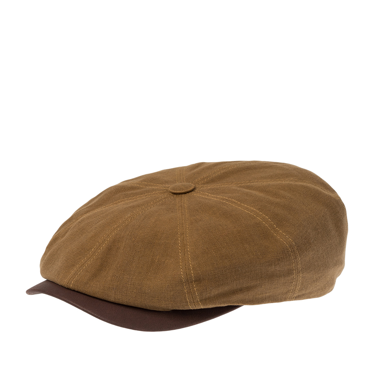 Кепка STETSON арт. 6841158 HATTERAS WAXED COTTON/LINEN (светло-коричневый)