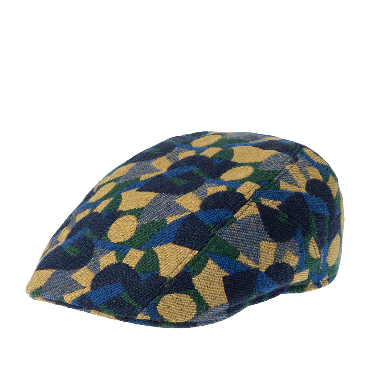 Кепка STETSON арт. 6170804 IVY CAP JACQUARD STETSON X THE FEEBLES (синий / желтый / зеленый)
