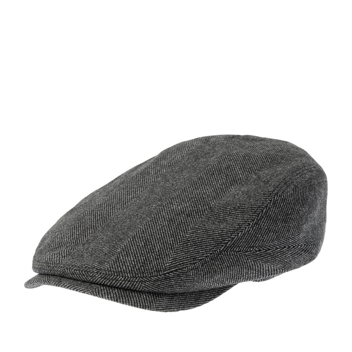 Кепка STETSON арт. 6380517 DRIVER CAP SUSTAINABLE CASHMERE HERRINGBONE (темно-серый)