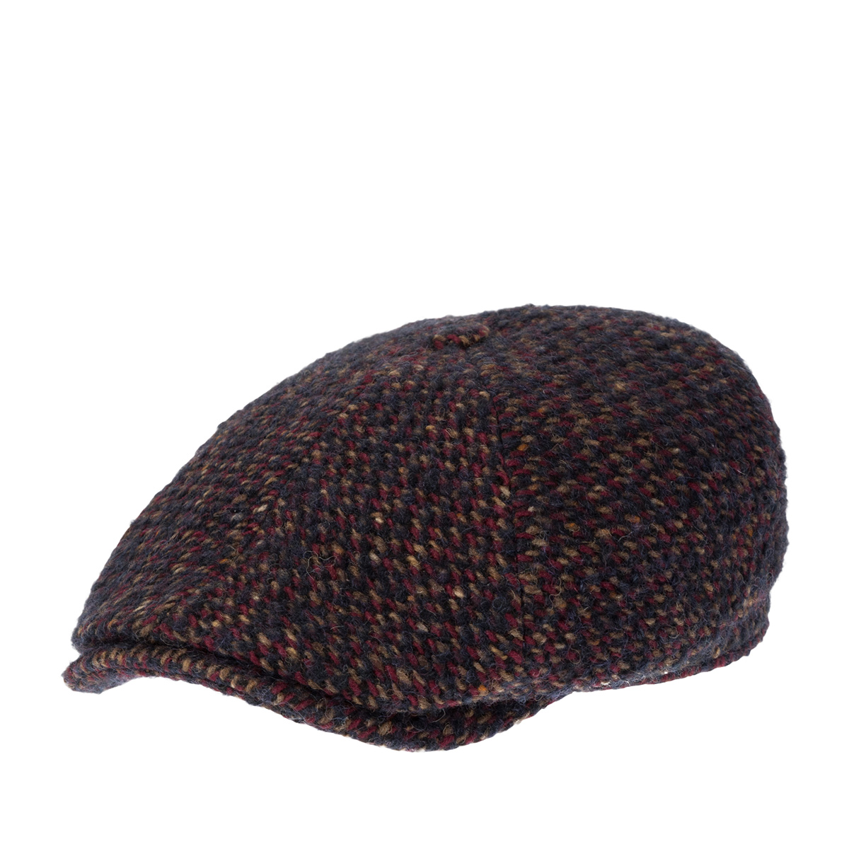 Кепка STETSON арт. 6640802 6-PANEL CAP WOOL (бордовый / синий / бежевый)