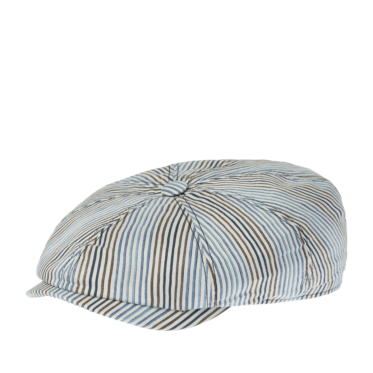 Кепка STETSON арт. 6873704 HATTERAS LINEN STRIPE (синий / белый / коричневый)
