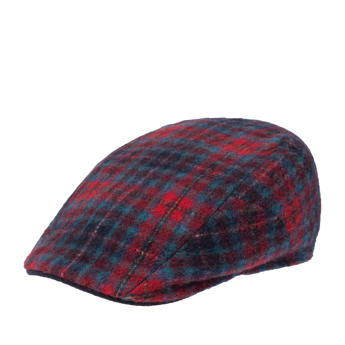 Кепка STETSON арт. 6170306 IVY CAP CHECK WOOL (красный / бирюзовый)