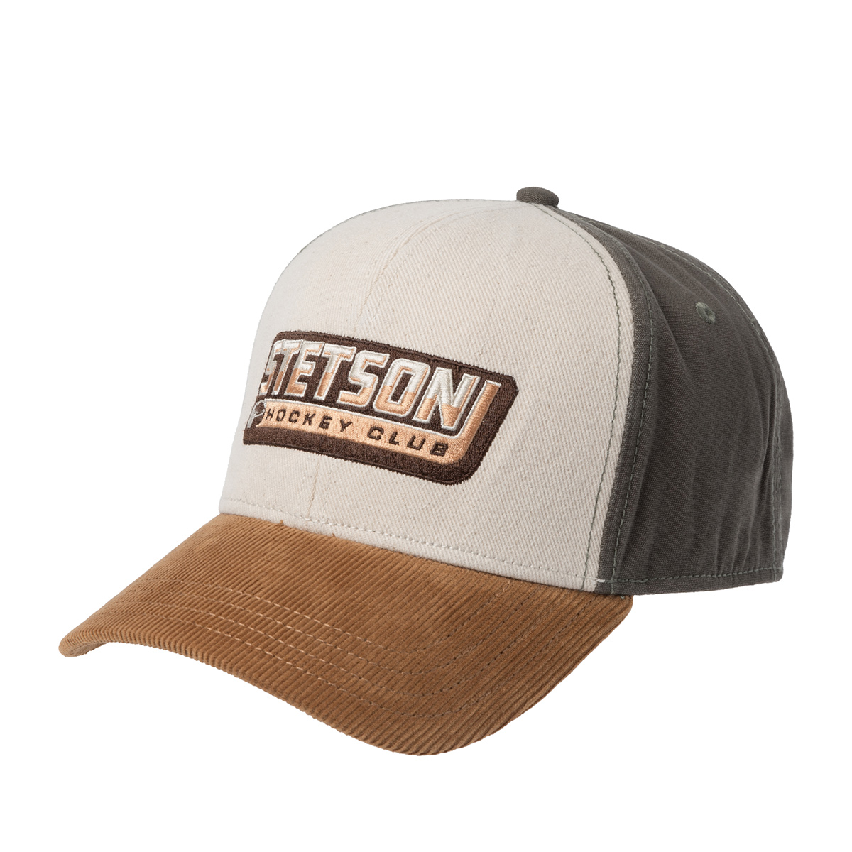 Бейсболка STETSON арт. 7781148 BASEBALL CAP HOCKEY CLUB (бежевый / коричневый)