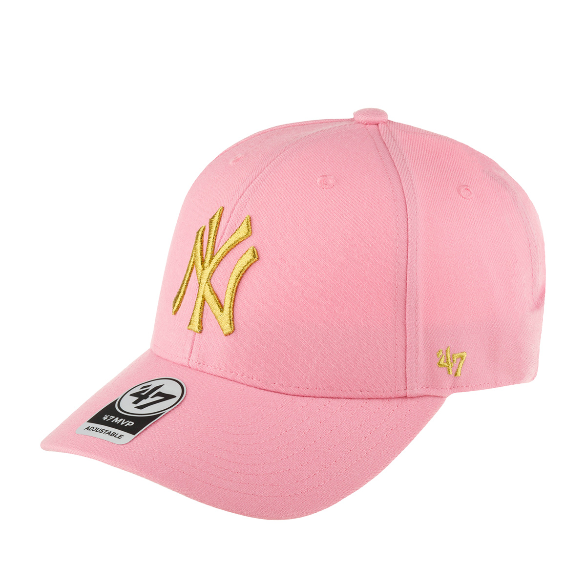 Бейсболка 47 BRAND арт. B-MTLCS17WBP-RS New York Yankees MLB (розовый)