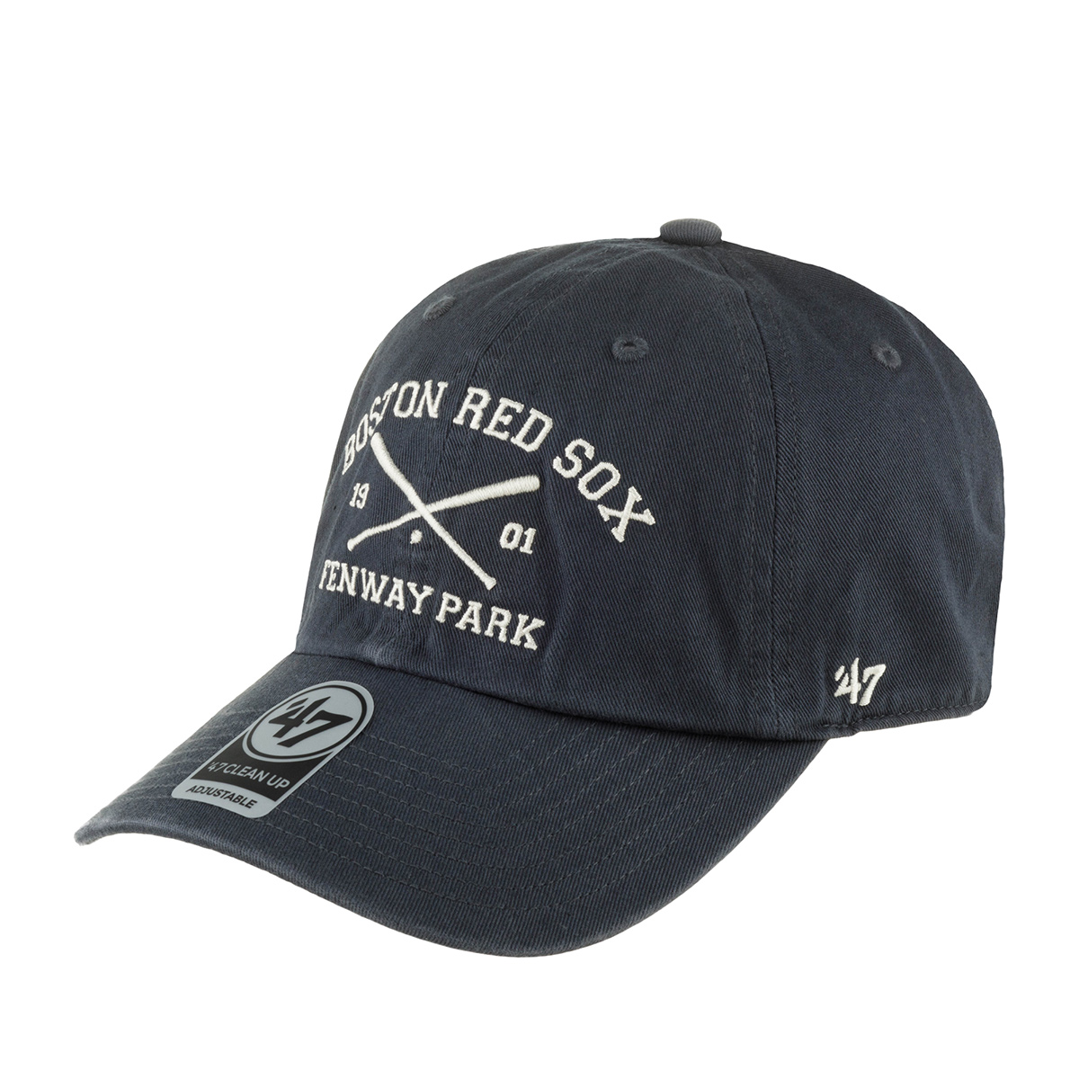 Бейсболка 47 BRAND арт. Cross Bats Boston Red Sox MLB (синий / серый)