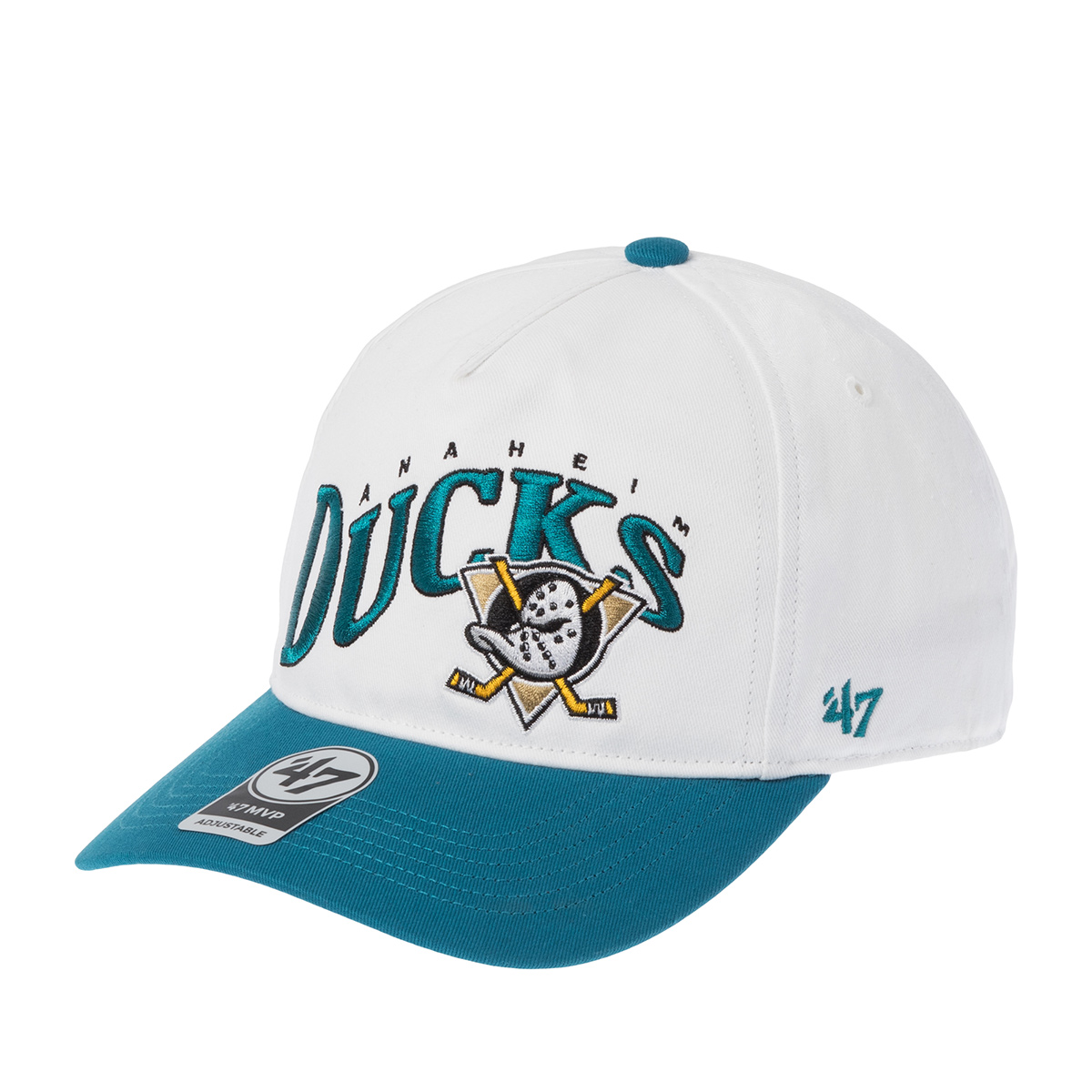 Бейсболка 47 BRAND арт. H-WAVEH25GWP-WHA Anaheim Ducks NHL (бирюзовый / белый)