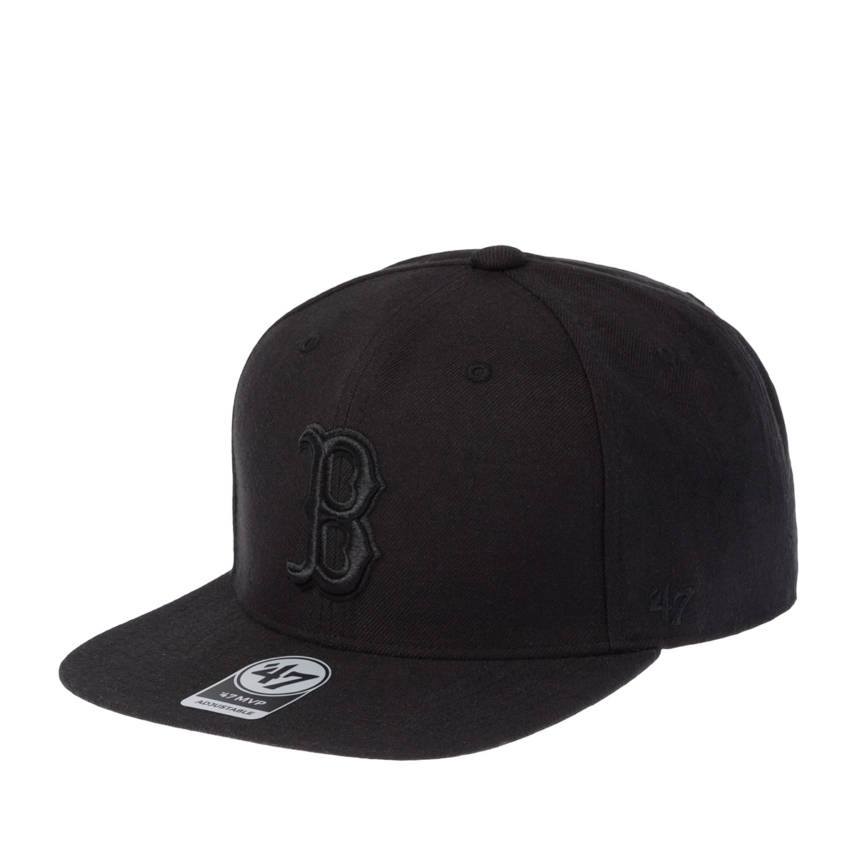 Бейсболка 47 BRAND арт. B-NSHOT02WBP-BKBK Boston Red Sox MLB (черный / черный)