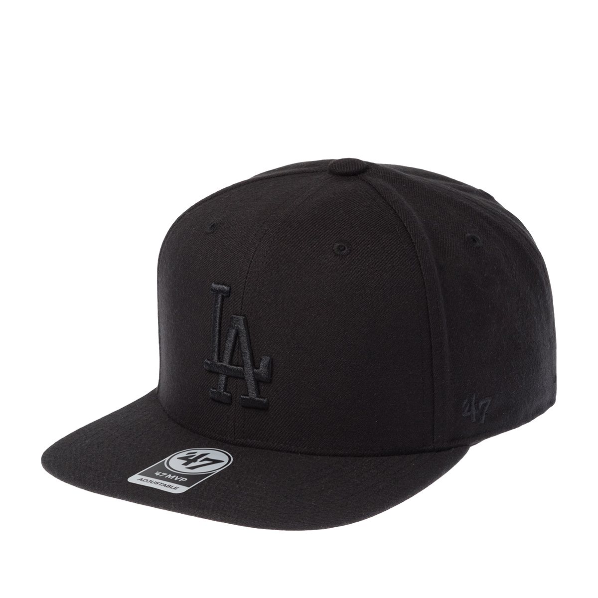Бейсболка 47 BRAND арт. B-NSHOT12WBP-BKBK Los Angeles Dodgers MLB (черный / черный)