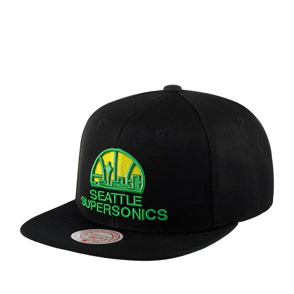 Бейсболка MITCHELL NESS арт. 6HSSJS19079-SSUBLCK Seattle Supersonics NBA (черный)