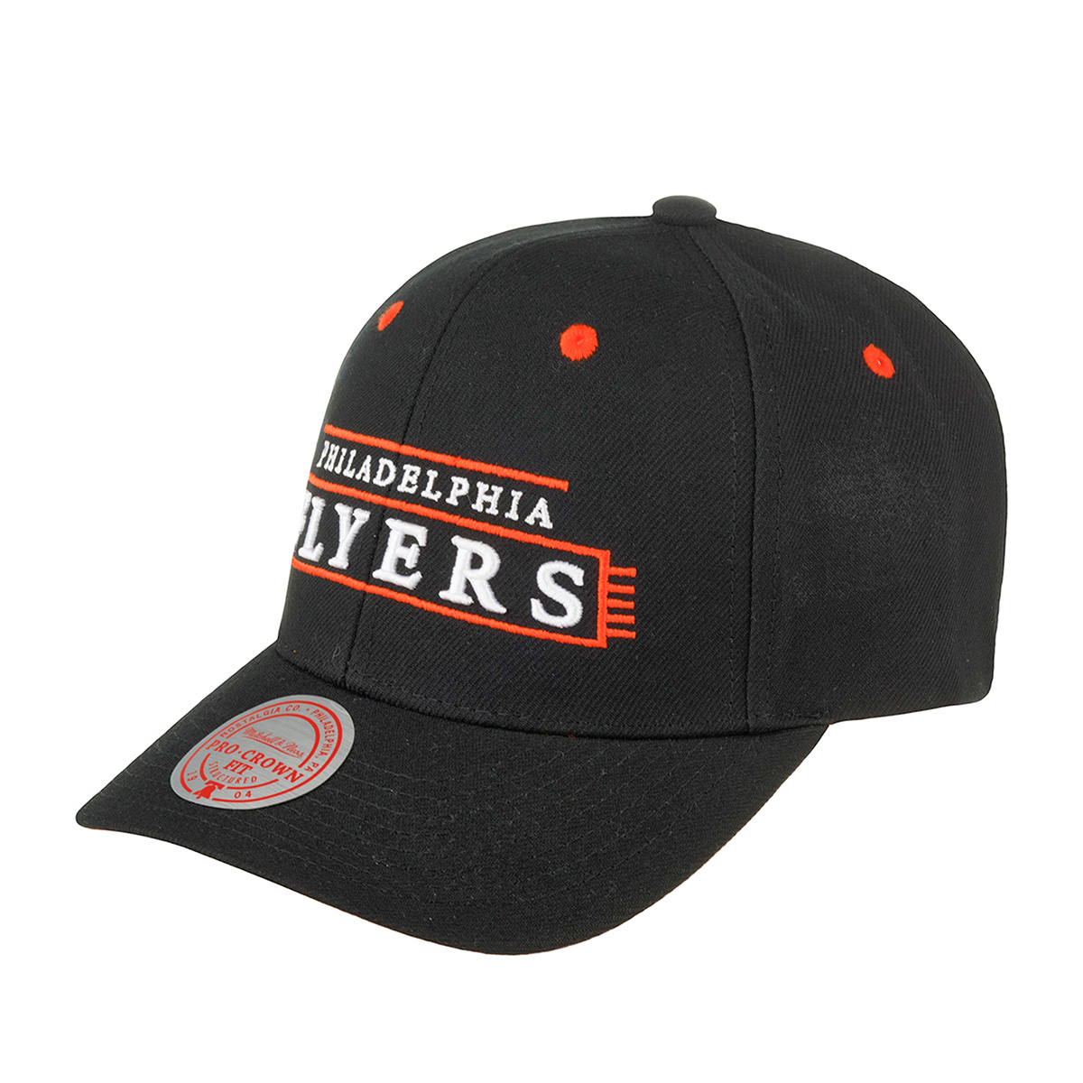 Бейсболка MITCHELL NESS арт. HHSS5372-PFLYYPPPBLCK Philadelphia Flyers NHL (черный)