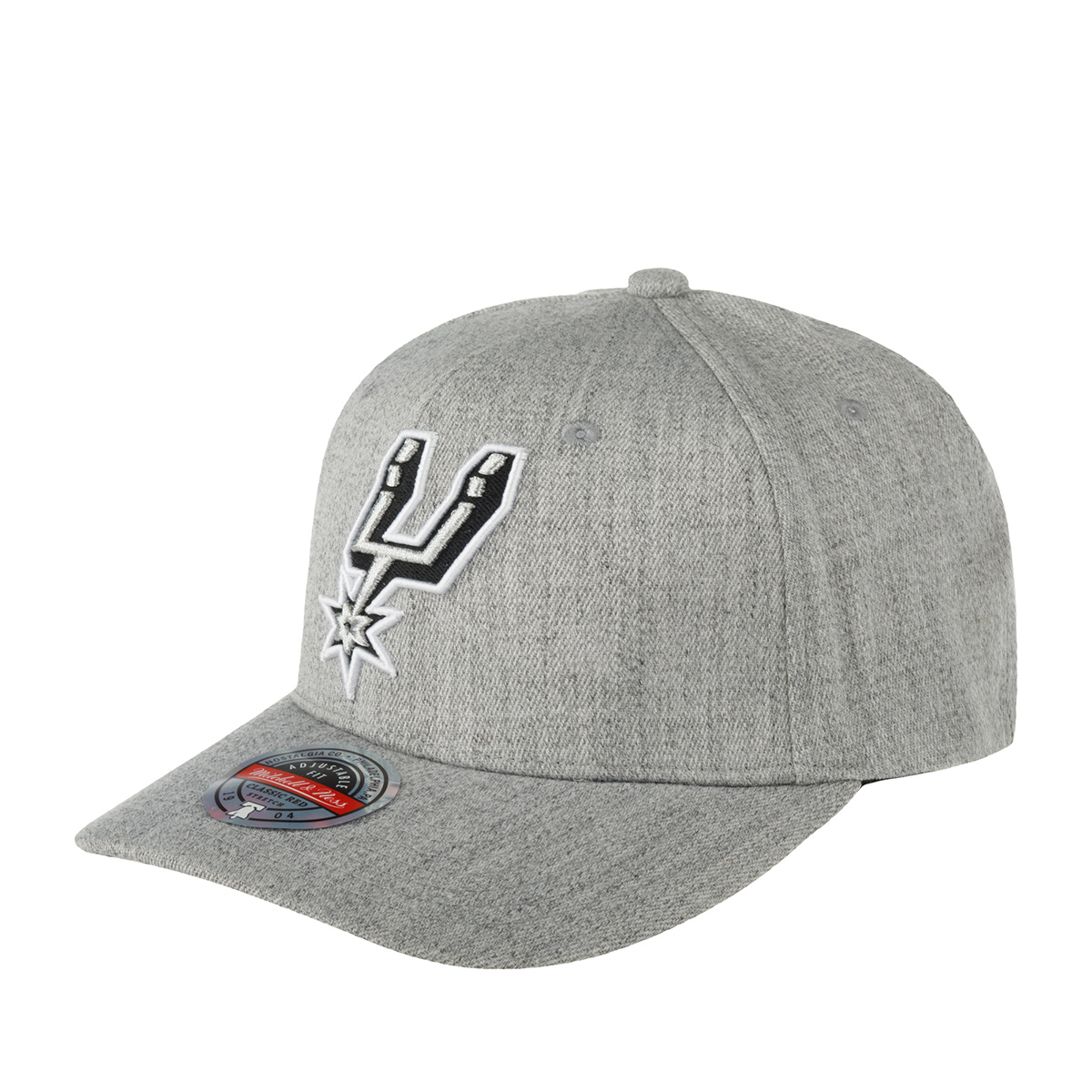 Бейсболка MITCHELL NESS арт. HHSS3273-SASYYPPPGYHT San Antonio Spurs NBA (светло-серый)