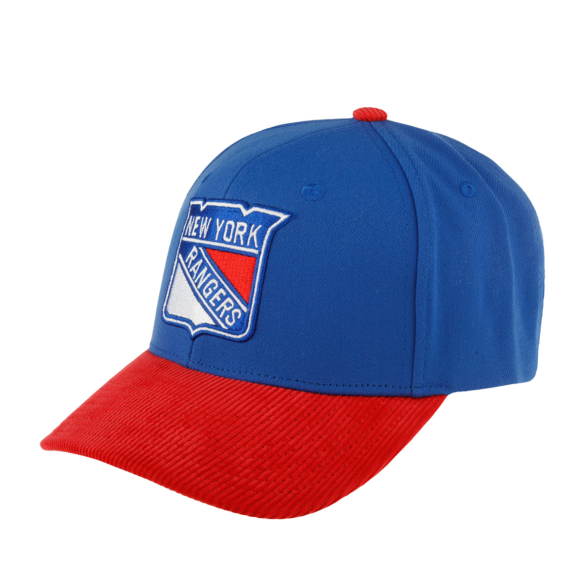 Бейсболка MITCHELL NESS арт. HP7974-NYABLUE New York Rangers NHL (синий / красный)