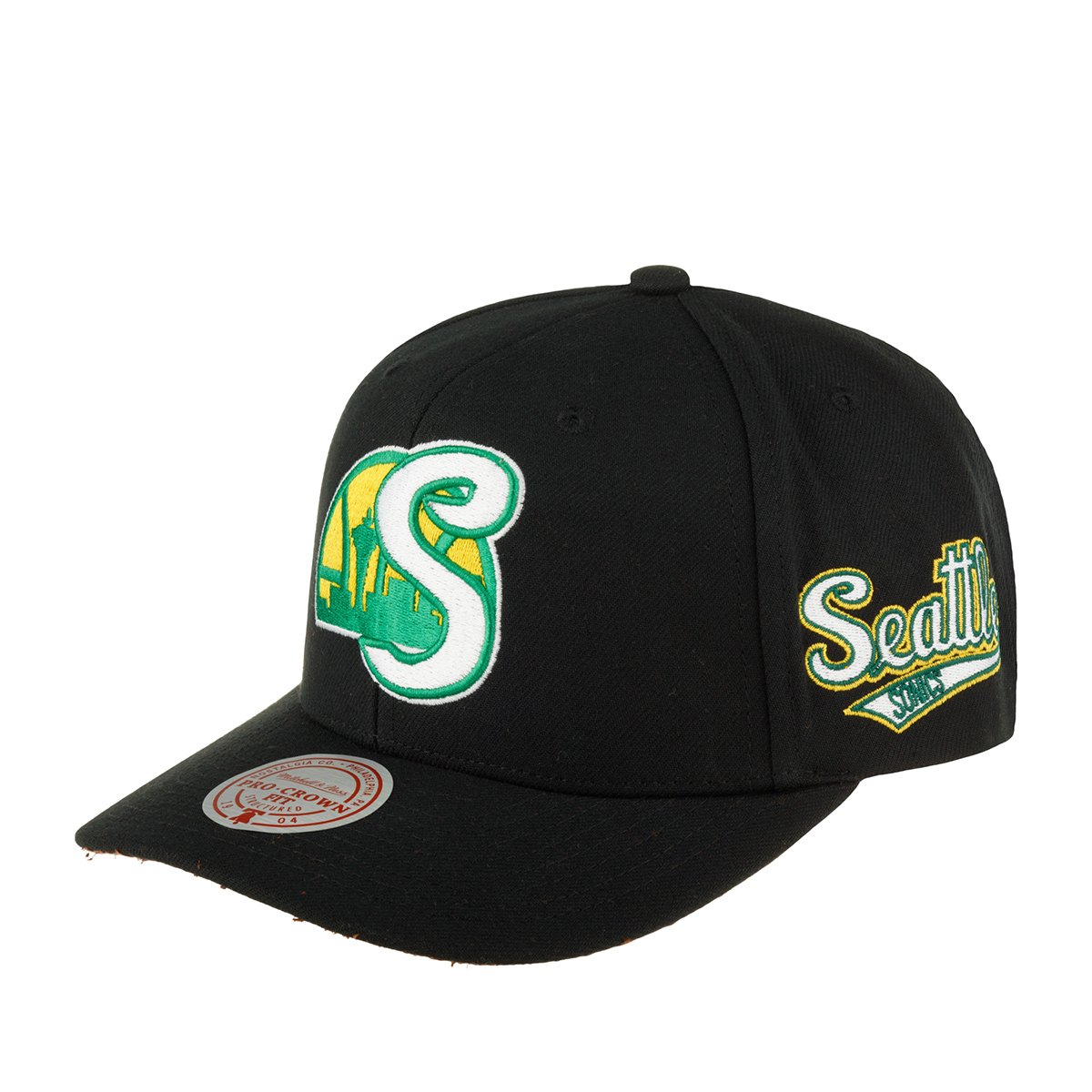 Бейсболка MITCHELL NESS арт. HHSS6278-SSUYYPPPBLCK Seattle Supersonics NBA (черный)