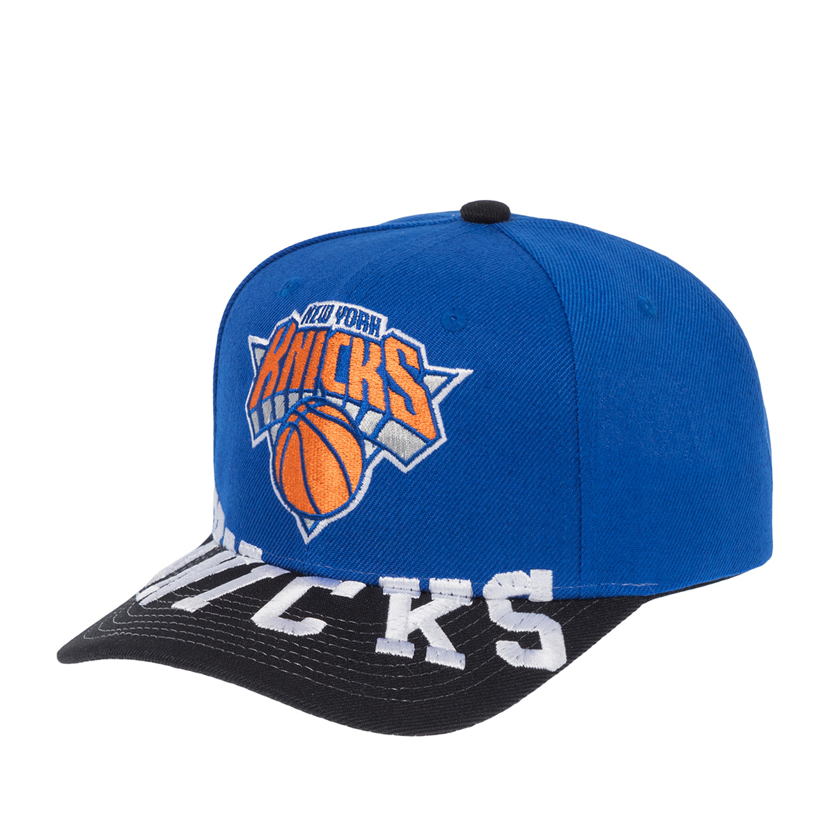 Бейсболка MITCHELL NESS арт. HP10368-NYKBLUE New York Knicks NBA (синий / черный)