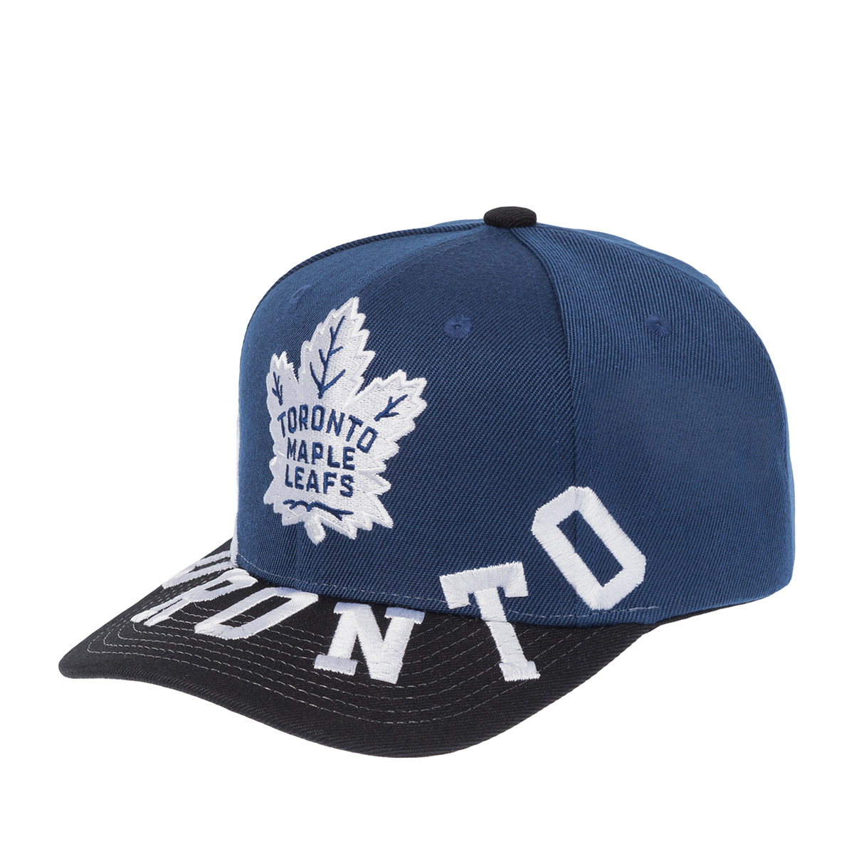 Бейсболка MITCHELL NESS арт. HP10367-TMLNAVY Toronto Maple Leafs NHL (темно-синий / черный)