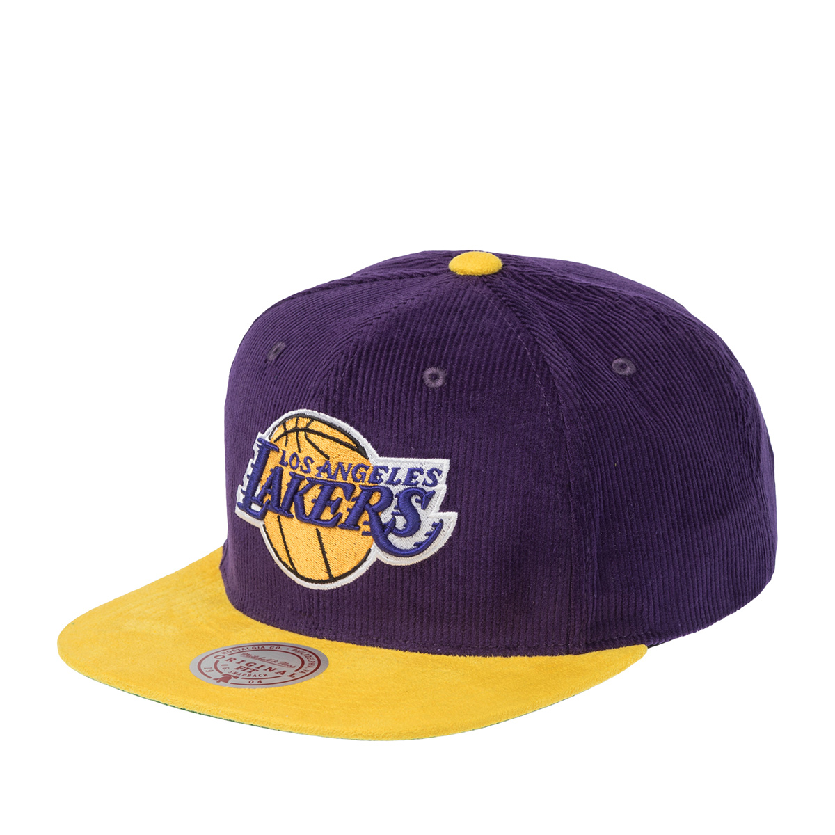 Бейсболка MITCHELL NESS арт. HS10402-LALPURP Los Angeles Lakers NBA (фиолетовый / желтый)