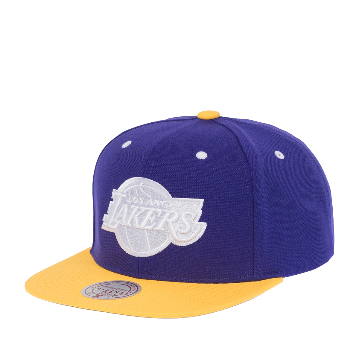 Бейсболка MITCHELL NESS арт. HS11183-LALPURP Los Angeles Lakers NBA (фиолетовый / желтый)