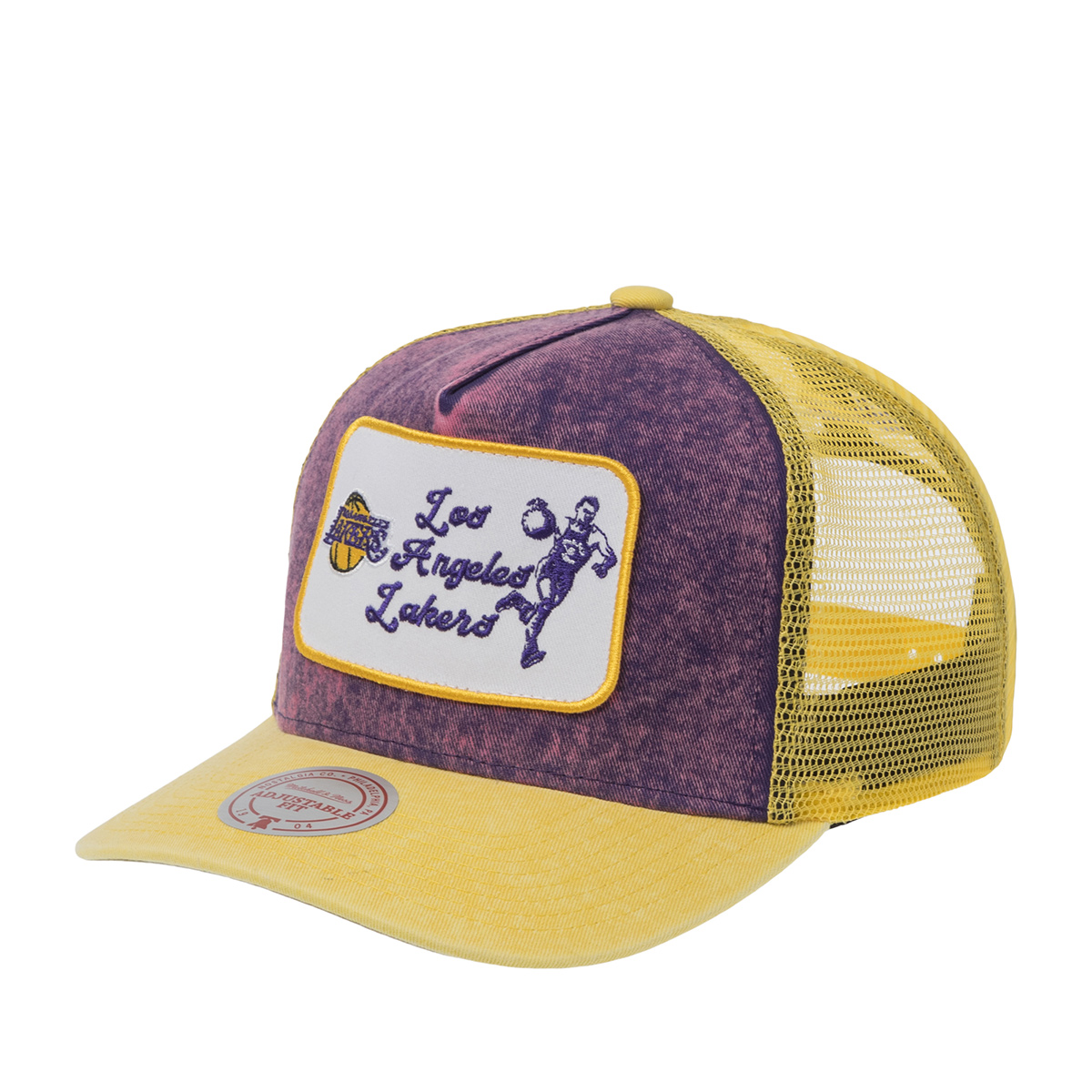 Бейсболка MITCHELL NESS арт. HT14012-LALPURP Los Angeles Lakers NBA (фиолетовый / желтый)