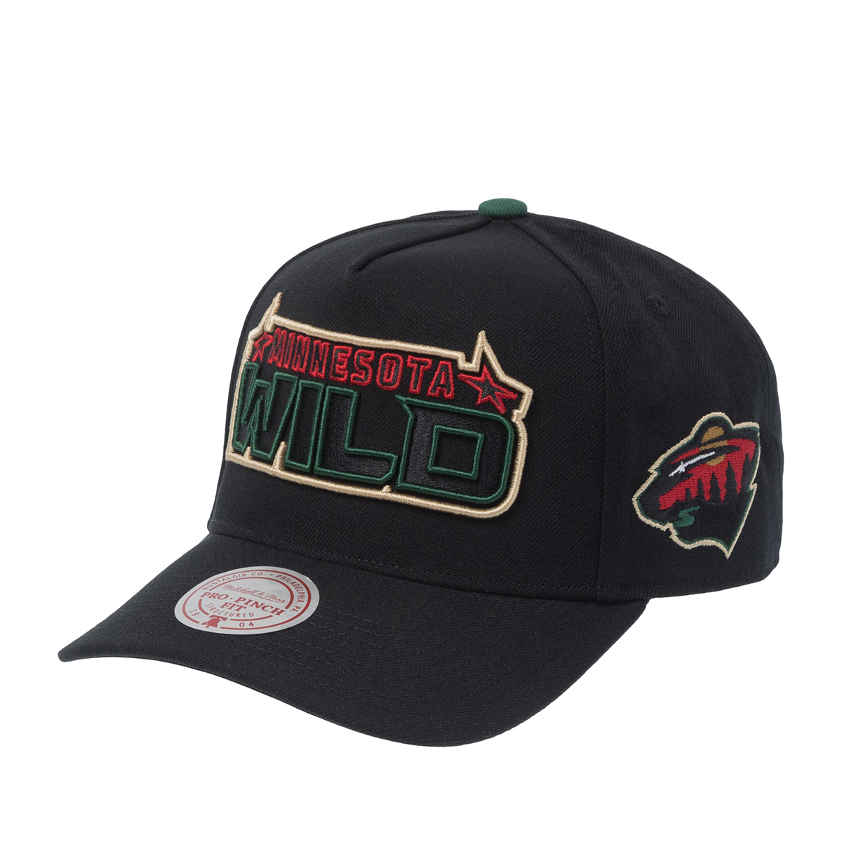 Бейсболка MITCHELL NESS арт. HP12822-MWIBLCK Minnesota Wild NHL (черный)