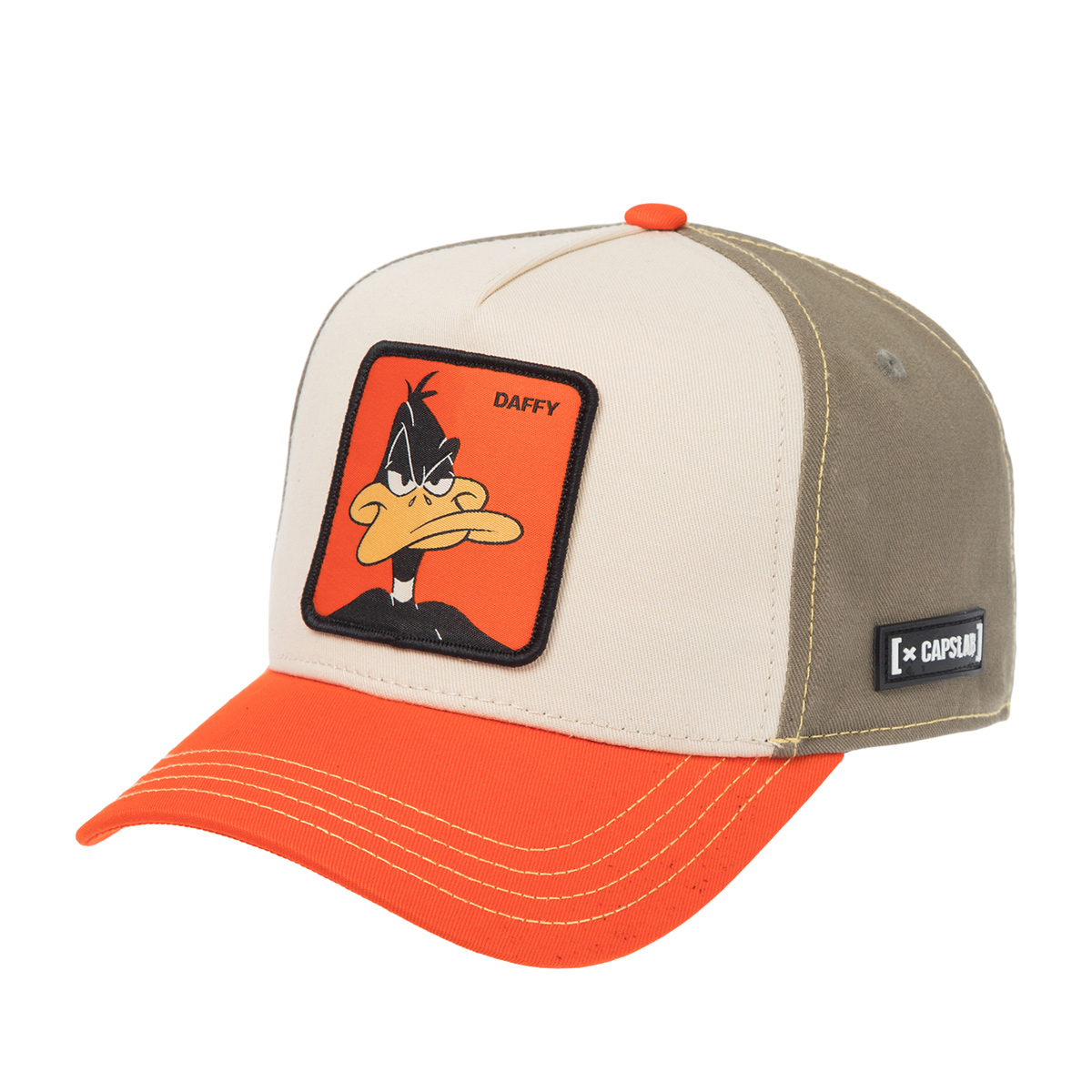 Бейсболка CAPSLAB арт. CL/LOO11/1/CT/DAF Looney Tunes Daffy Duck (оранжевый / кремовый)