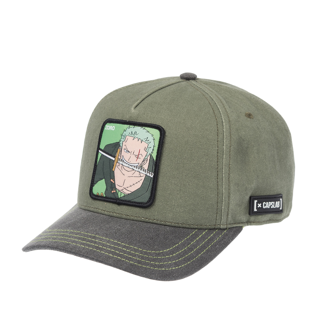 Бейсболка CAPSLAB арт. CL/OP4/1/PCT/ZOR One Piece Zoro (светло-зеленый / серый)